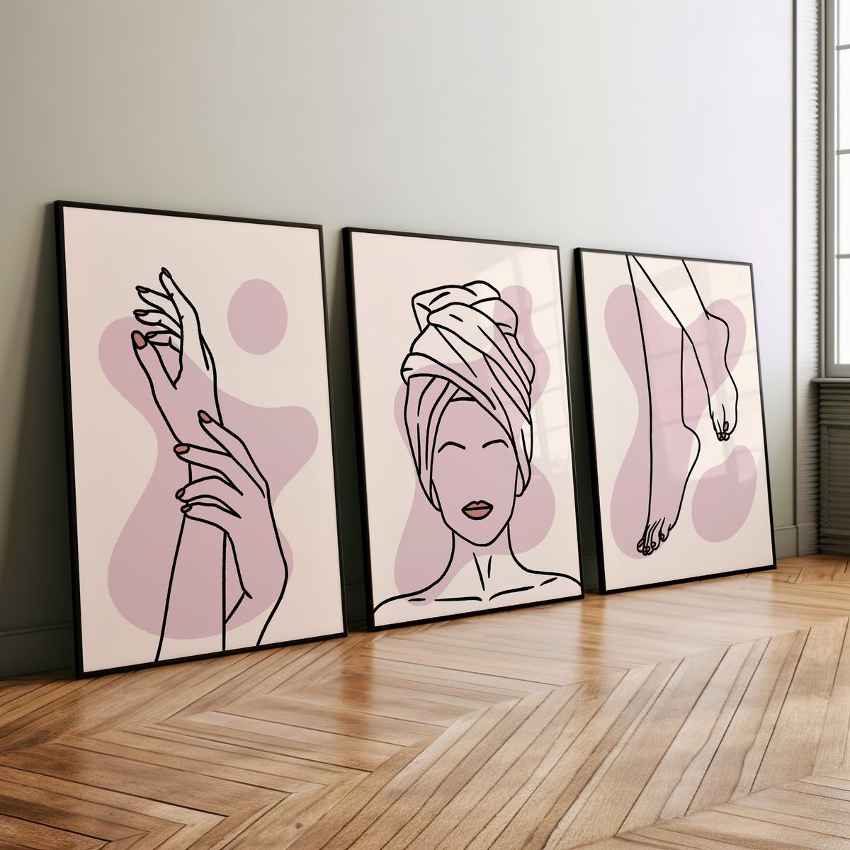Beauty Salon Frames Set of 3