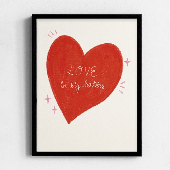 Love in big letter Frame