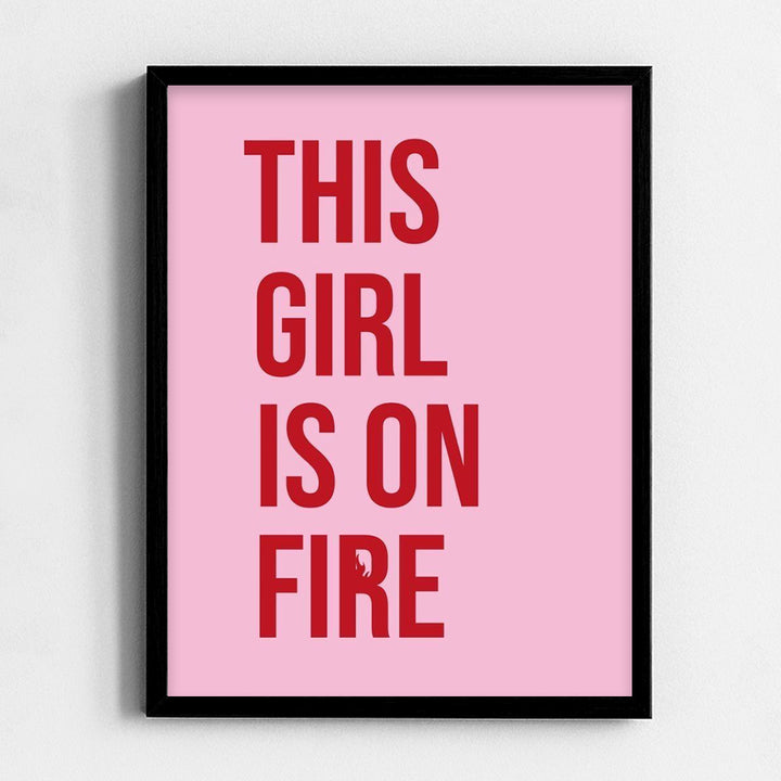 Girl on fire Frame