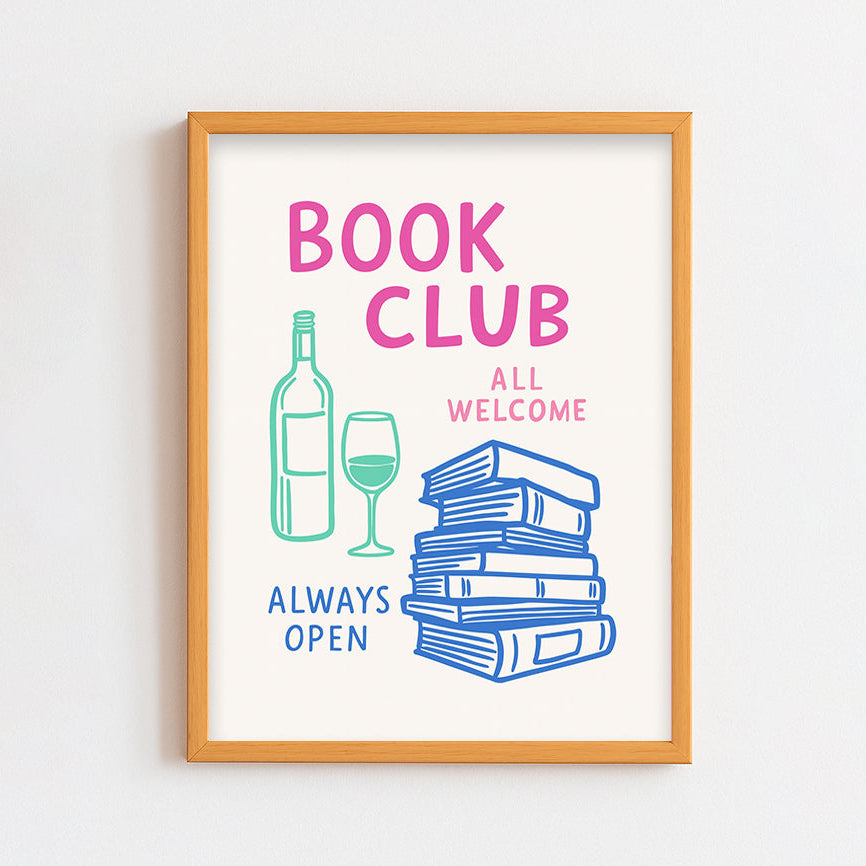 Book Club All Welcome Frame