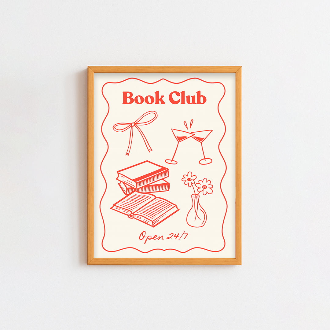 Book Club Red Frame