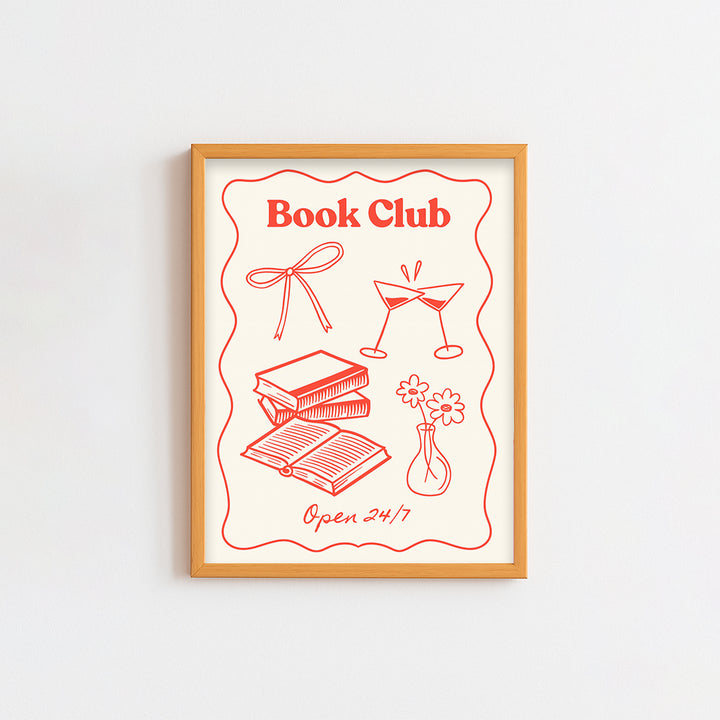 Book Club Red Frame