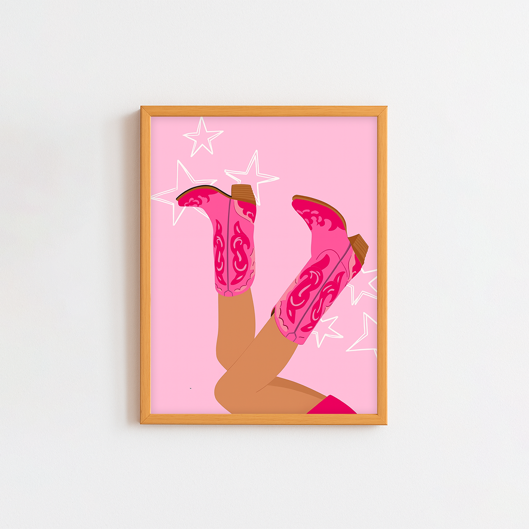 Pink Boots Frame