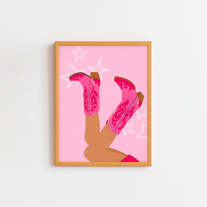 Pink Boots Frame