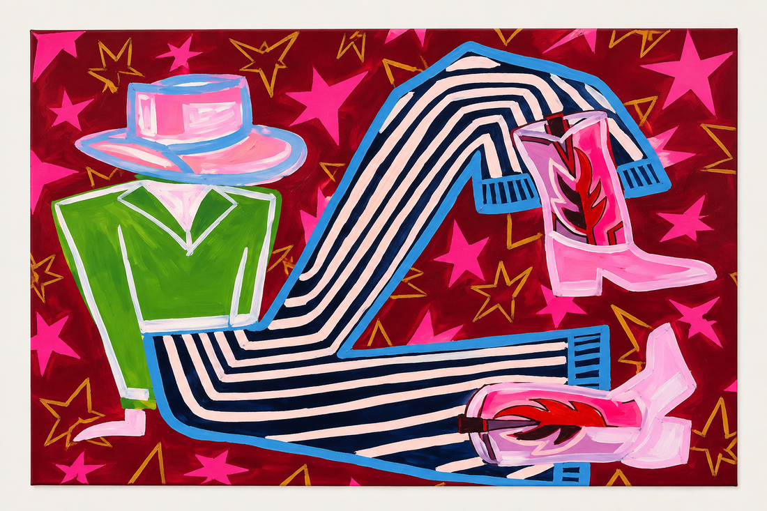 Disco Cowboy Canvas