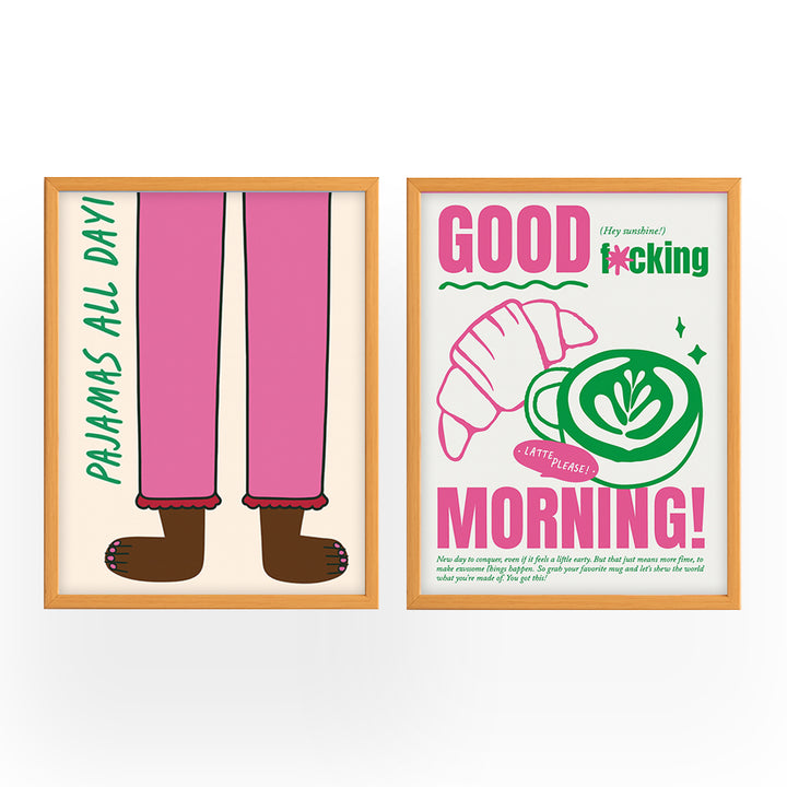 Set of 2 - Morning pjs Frames