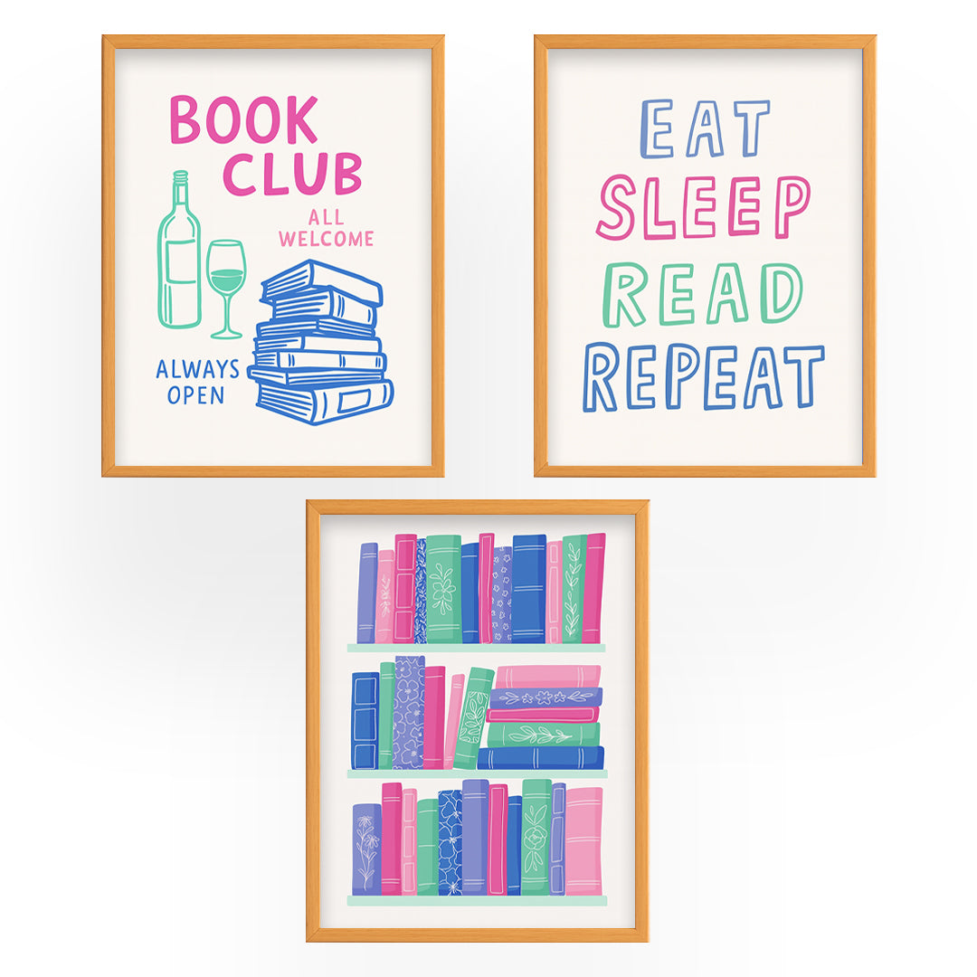 Set of 3 - Book Club Frames