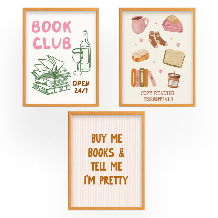 Set of 3 - Books Frames