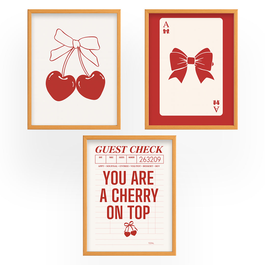 Set of 3 - Guest Check Frames