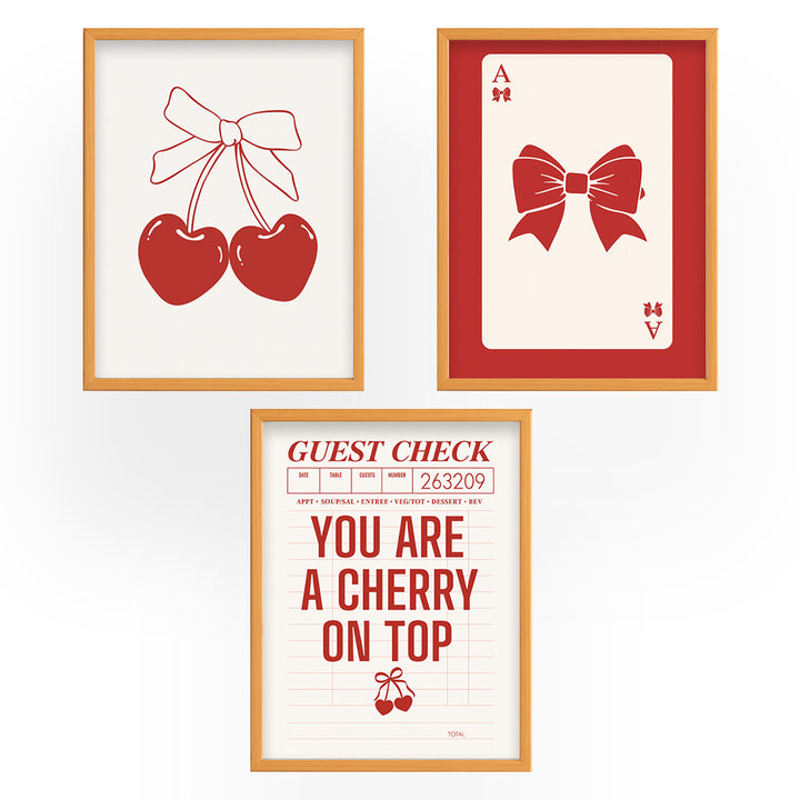 Set of 3 - Guest Check Frames