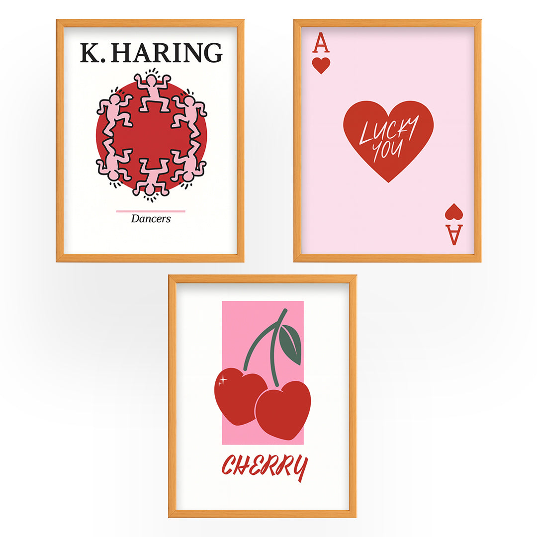 Set of 3 - K.Haring Frames