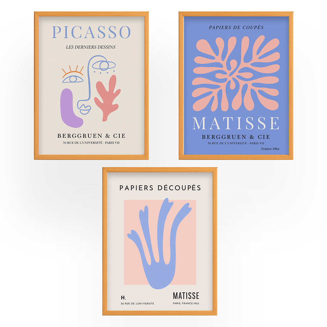 Set of 3 - Matisse Frames