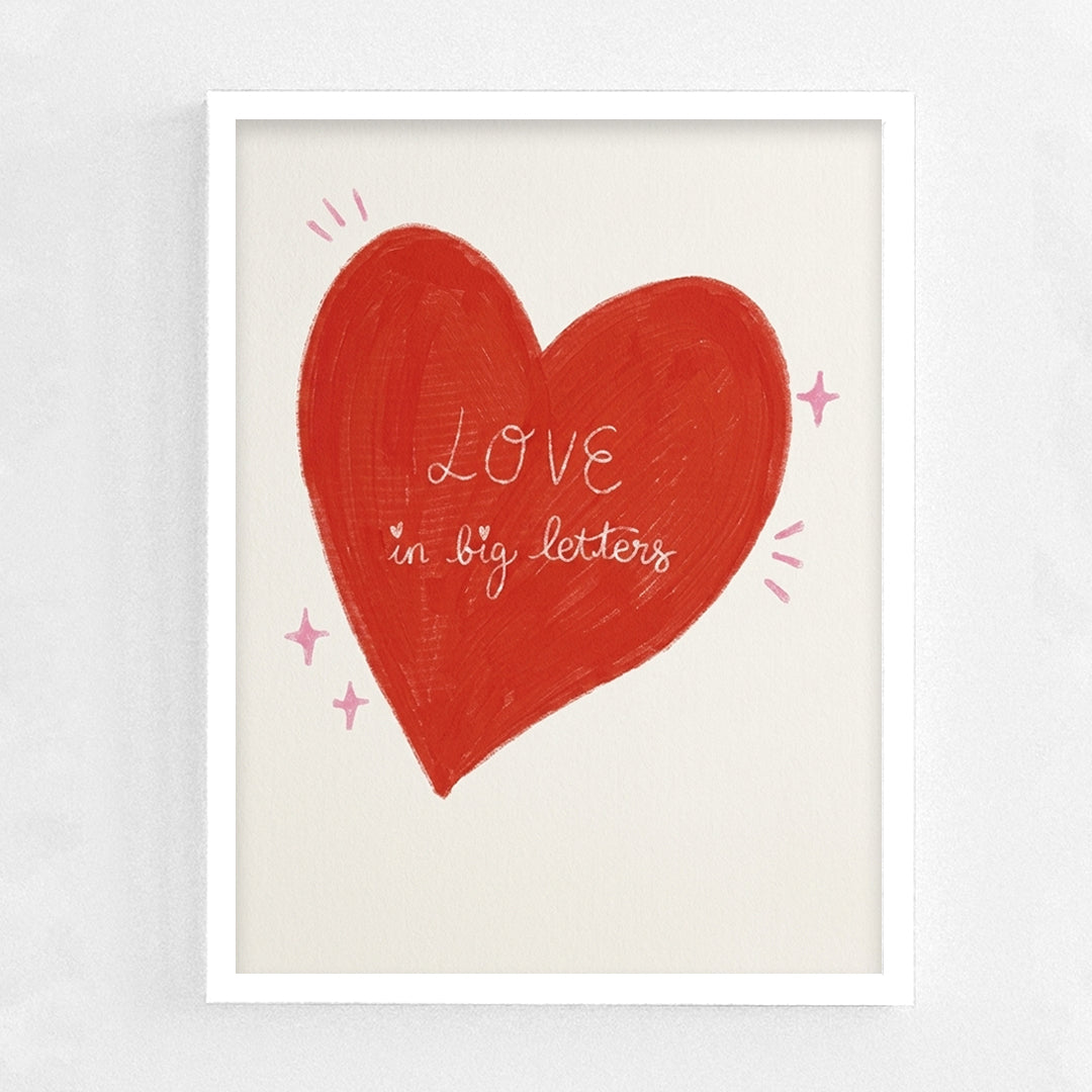 Love in big letter Frame