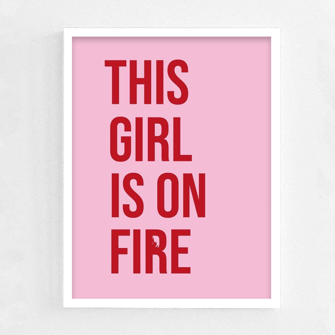 Girl on fire Frame