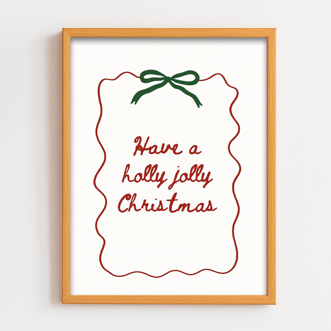 Holly jolly Christmas Frame