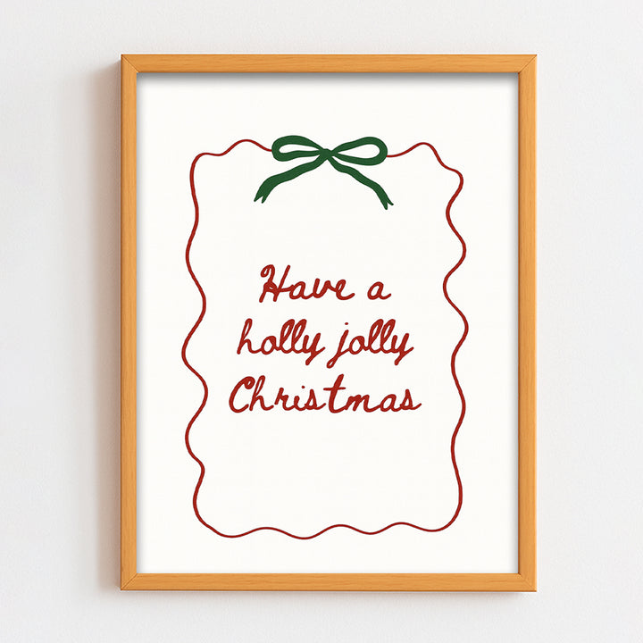 Holly jolly Christmas Frame
