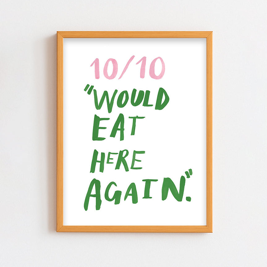 Would eat here again Frame