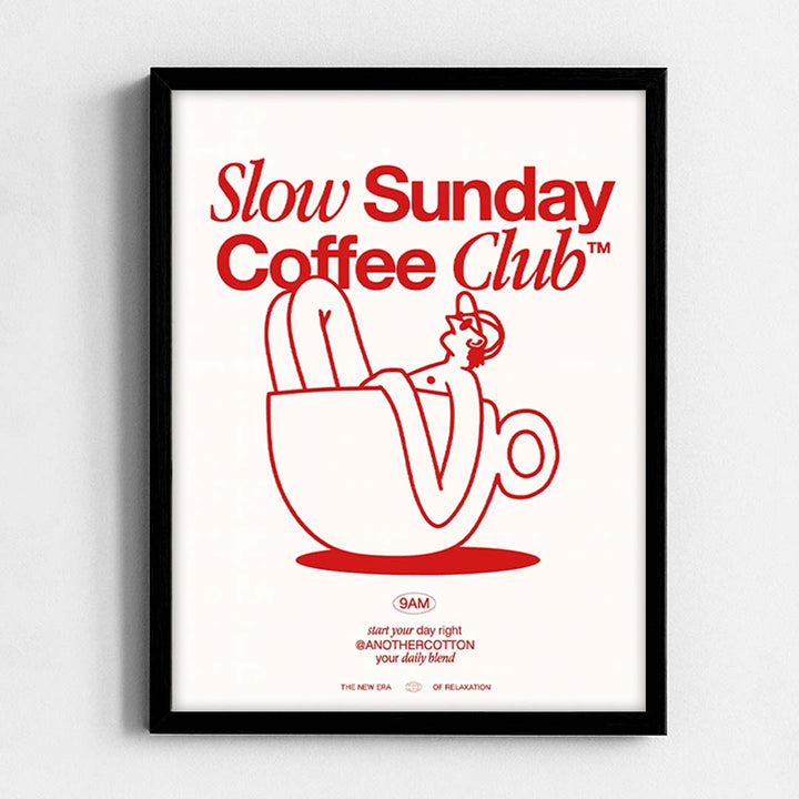 Slow Sunday Coffee Club Frame