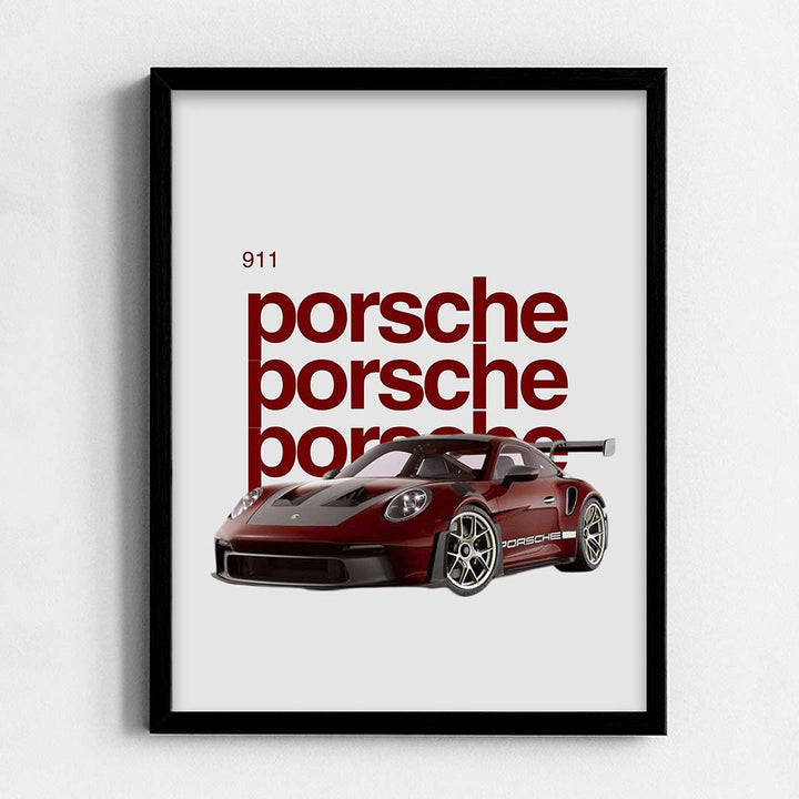 Red Porsche Frame