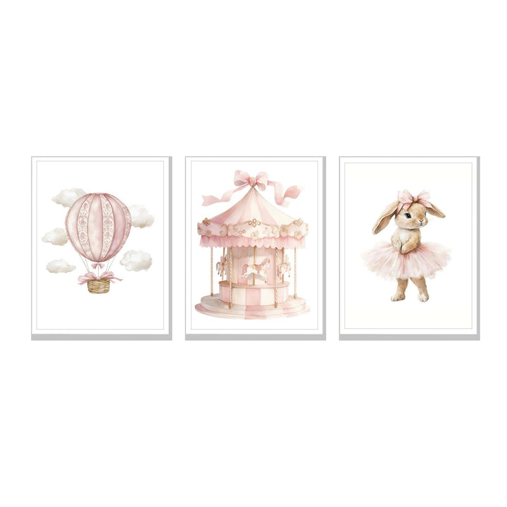 Set of 3 - Soft Pink