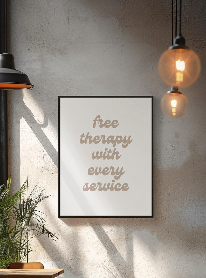 Free Therapy With Every Service Frame