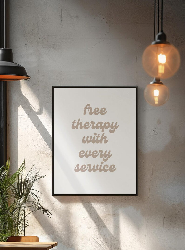 Free Therapy With Every Service Frame