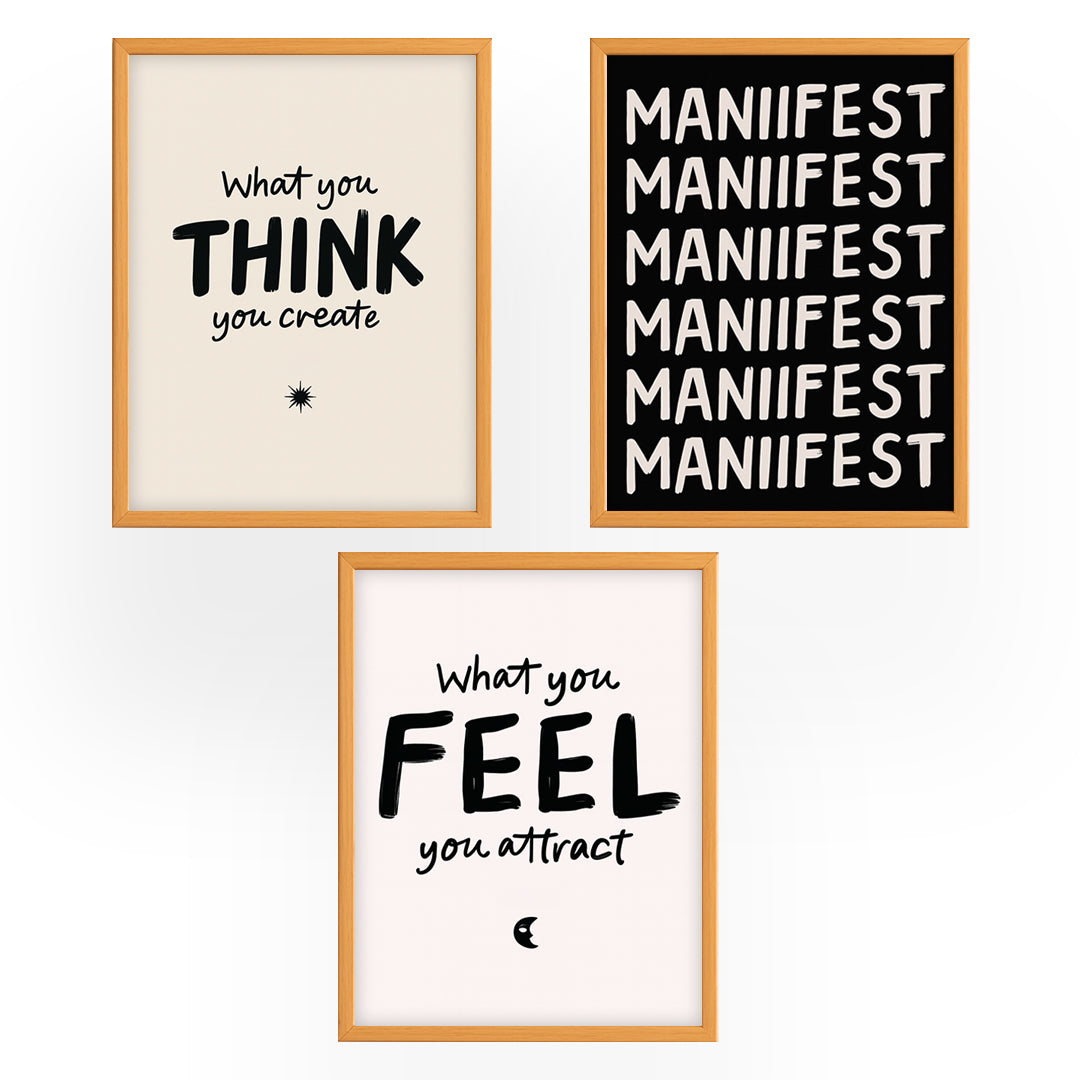 Set of 3 - Manifest Frames