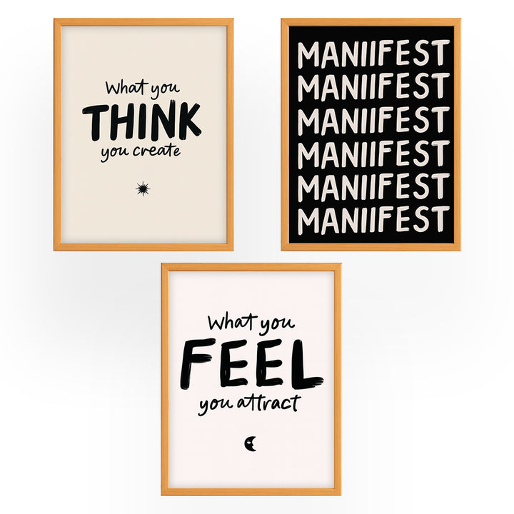 Set of 3 - Manifest Frames