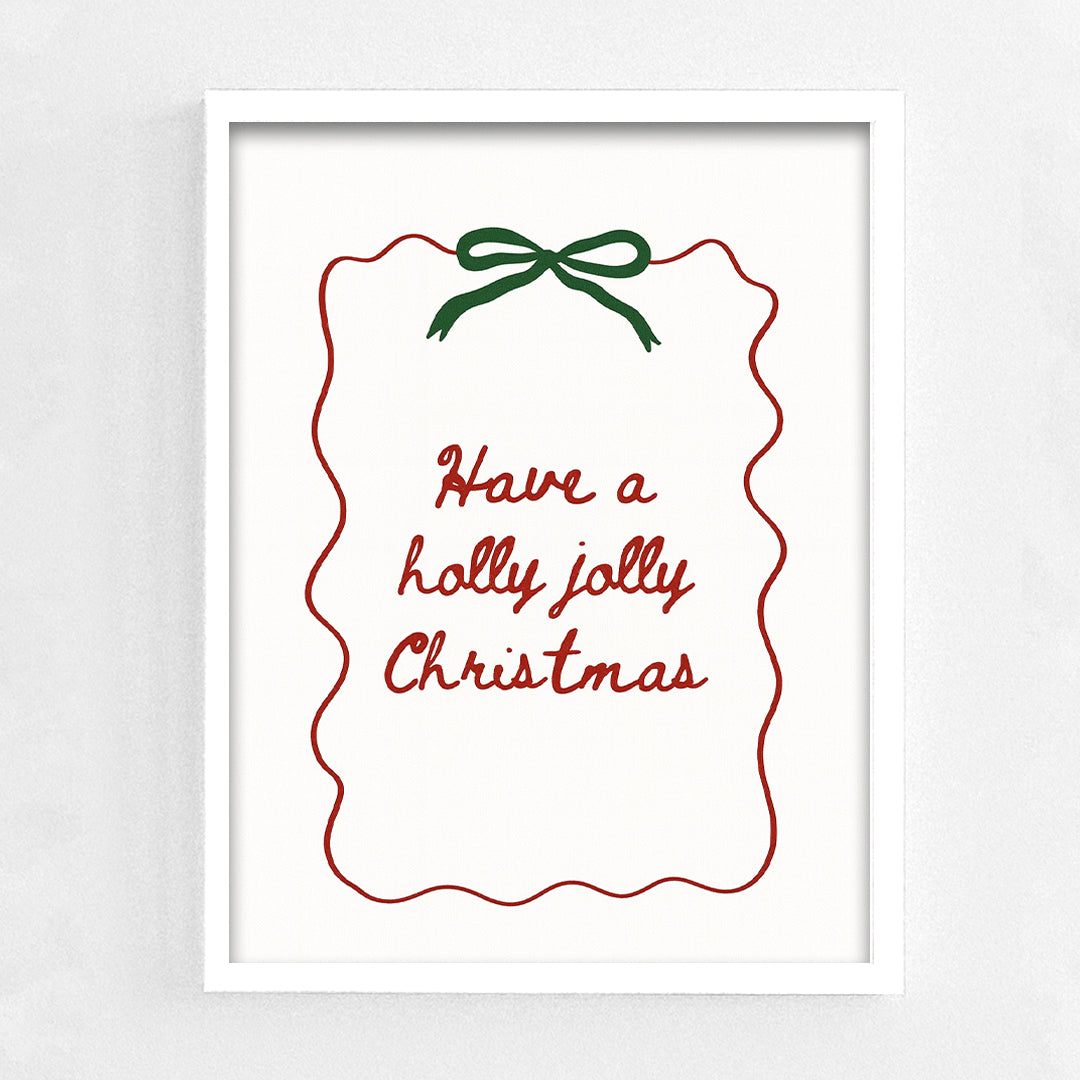 Holly jolly Christmas Frame