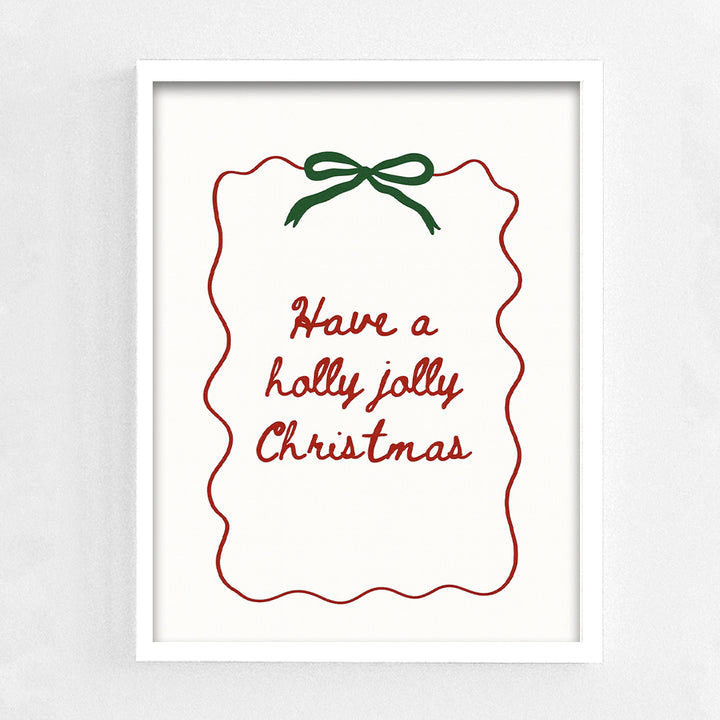 Holly jolly Christmas Frame