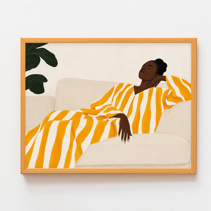 Women in yellow Frame