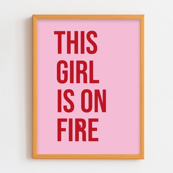 Girl on fire Frame