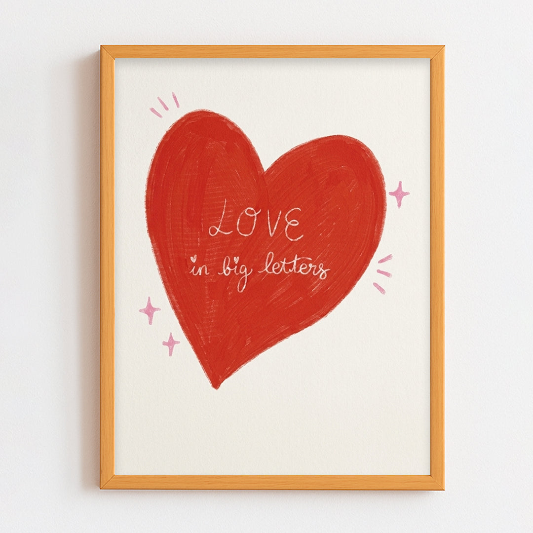 Love in big letter Frame